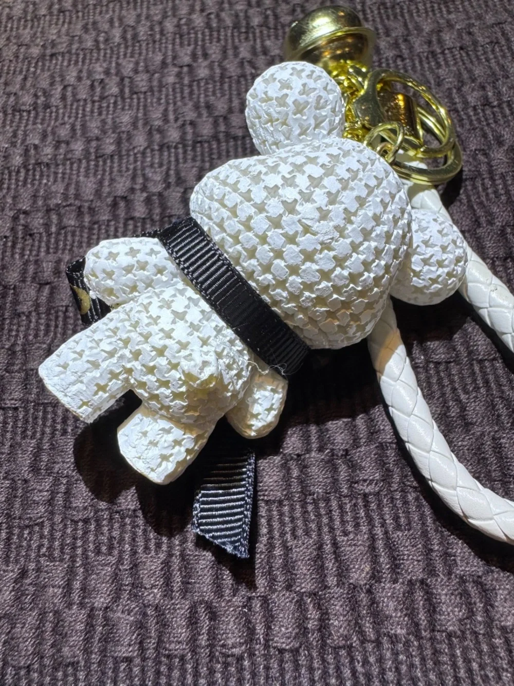White Love is Eternal Keychain Purse Charm